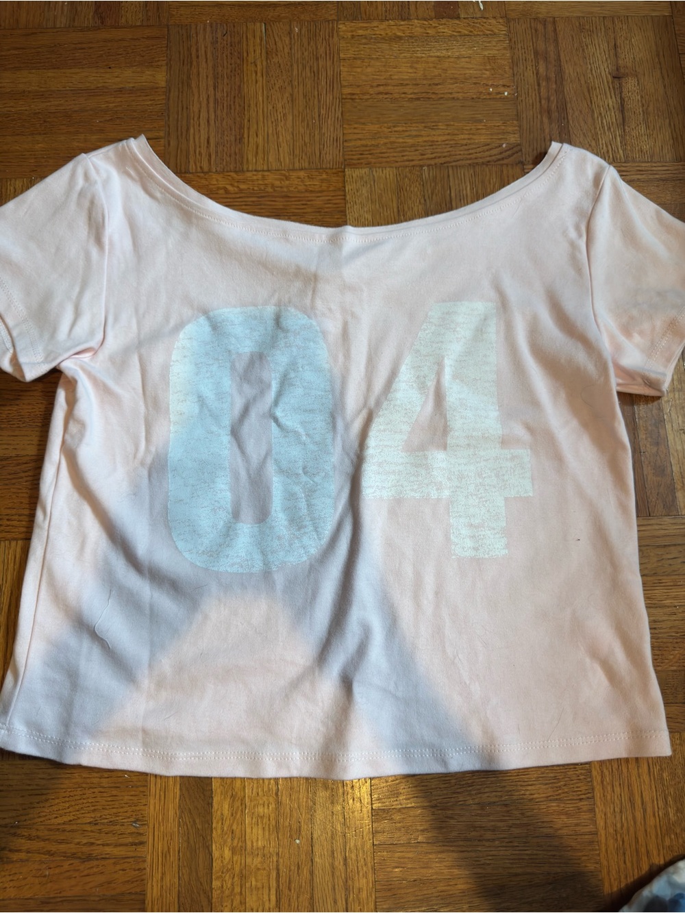 Light Pink Number 04 Tee